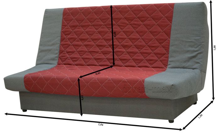 Ортопедический диван Флекс-25 фортуна 84 + фортуна 01