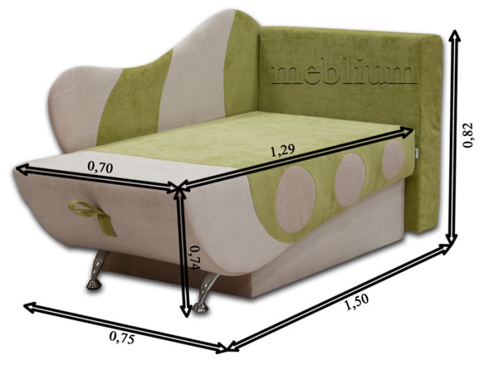 (СНЯТО С ПРОИЗВОДСТВА) Диван детский Кораблик 70-49