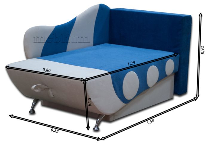 (СНЯТО С ПРОИЗВОДСТВА) Диван детский Кораблик 80-49