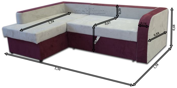 Диван угловой Честер-49