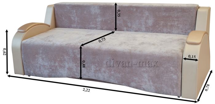 Софа Венеция-4 Респект + Жемчуг + Мурано