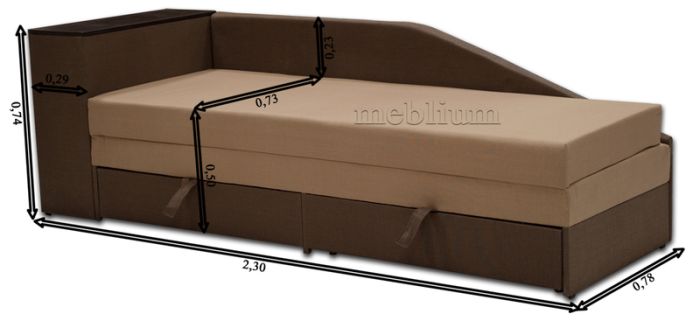 Софа Meblium 27-42 Лючия 829 + Букле 02