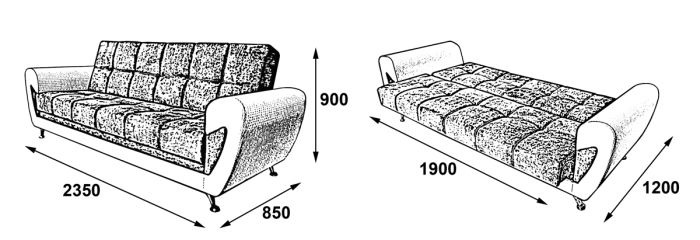 Диван Гламур -15