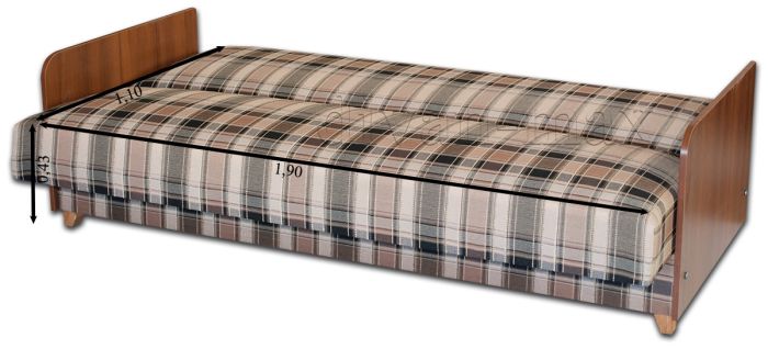 Диван Гудзон ДСП-12 Коса коричневая