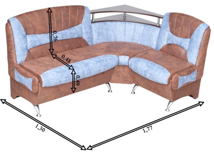 ПРОДАНО (можно под заказ) Кухонный уголок Изумруд-39 Гера