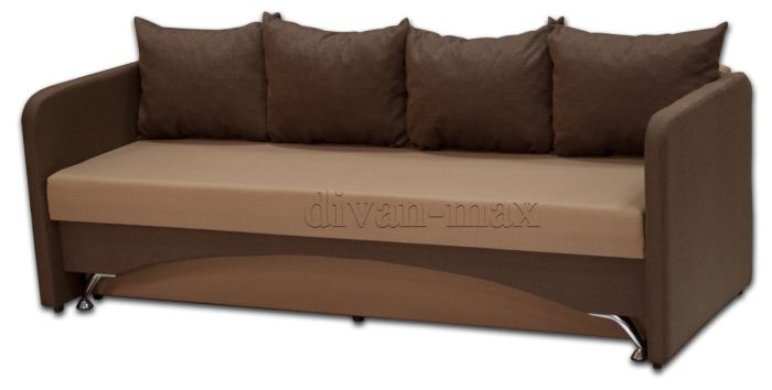 Софа Карина с быльцами-7 гига комб. беж + гига комб. браун