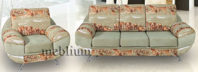 Угловой диван Палермо-4 Дукат 2 + Пунта браун + Анита браун