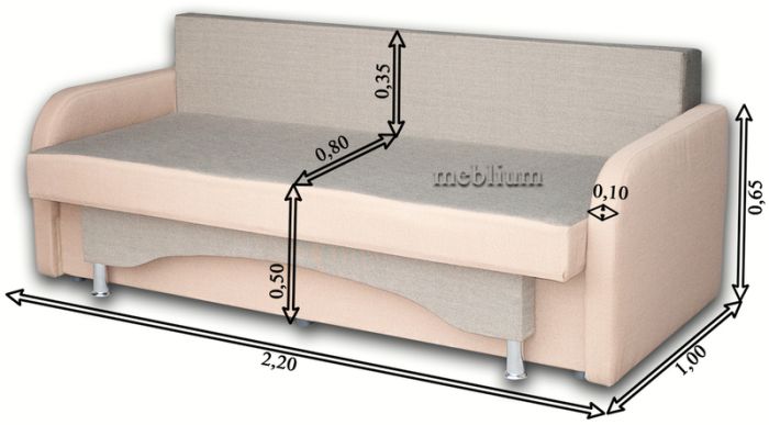 Диван Каролена гига комбин браун