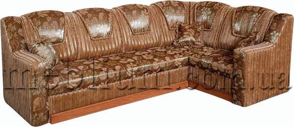 Софа Карина с быльцами-7 гига комб. беж + гига комб. браун