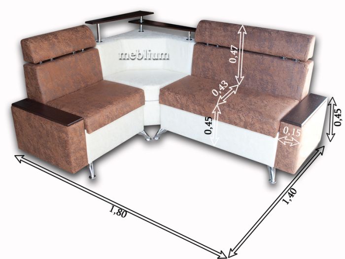 Кухонный уголок КОМФОРТ-14 Торос Крем