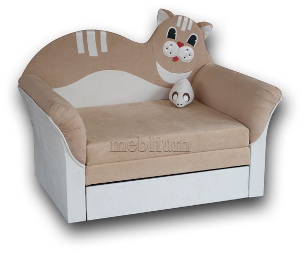 Детский диван Meblium 76-3 Нобук 125 + Нобук 111