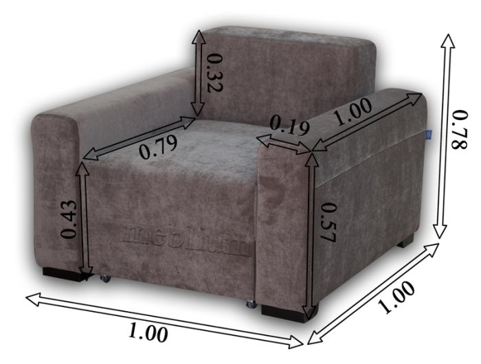 Кресло Бонус-12 Раскладное