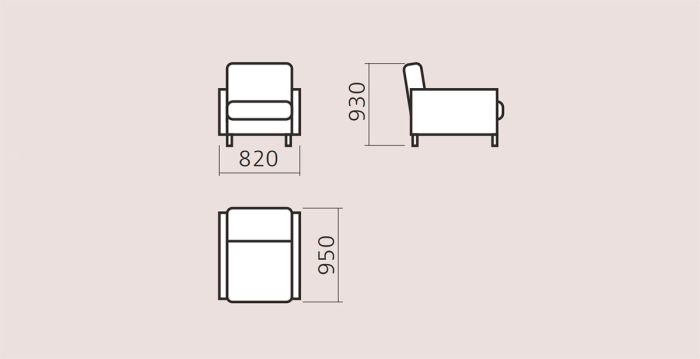 Кресло-книжка нераскладное -97