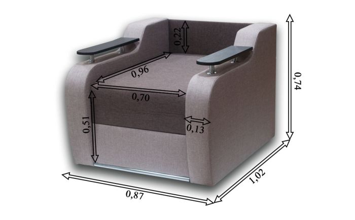 Кресло Марсель 70-16 премиум 031 + лима 02
