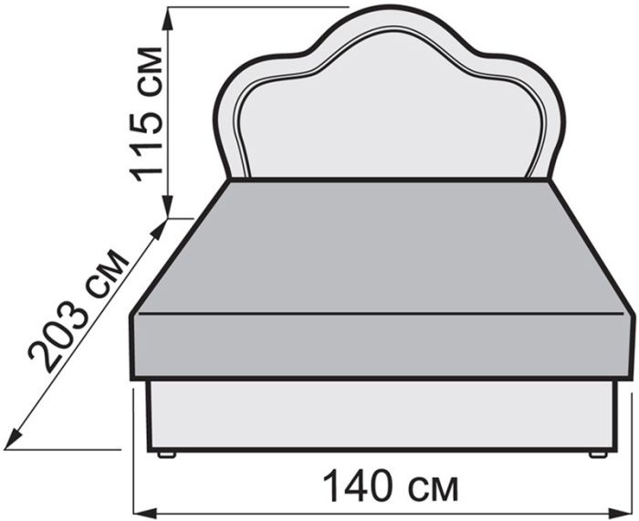 Кровать Соня 140 - 41