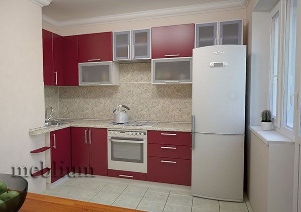 кухня meblium 3-72. Фасад пластик - от 5500 грн. за 1 м.п.