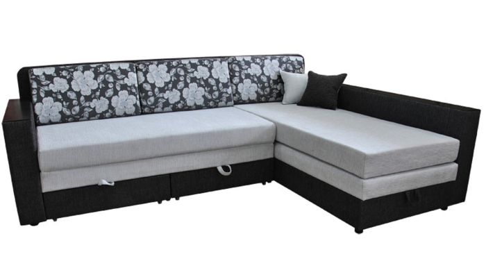 Угловой диван Лорд с нишей и ящиками для белья - 41