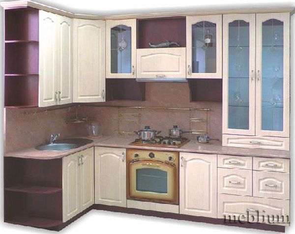 Кухня meblium 16-72. Фасад мдф пленка - от 4000 за 1 м.п.