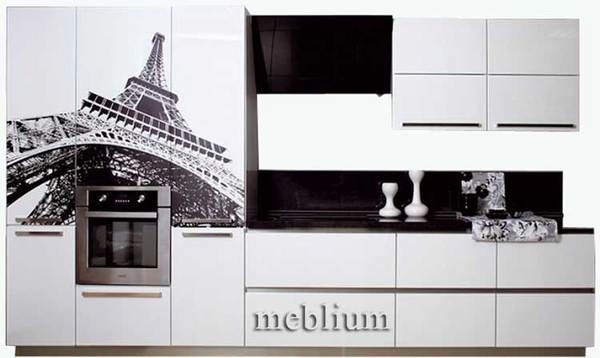 кухня meblium 86-72. Фасад пластик с фотопечатью - от 6600 грн. за 1 м.п.