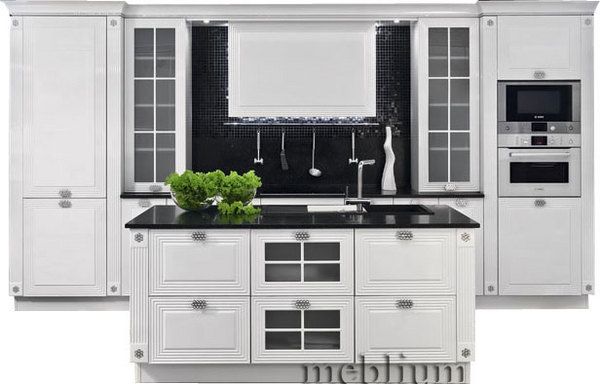 кухня meblium 12-72. Фасад дерево - от 18000 грн. за 1 м.п.