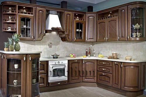 кухня meblium 9-72. Фасад дерево - от 18000 грн. за 1 м.п.