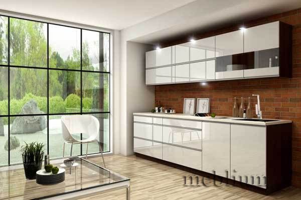 кухня meblium 74-72. Фасад пластик - від  5500 грн. за 1 м.п.