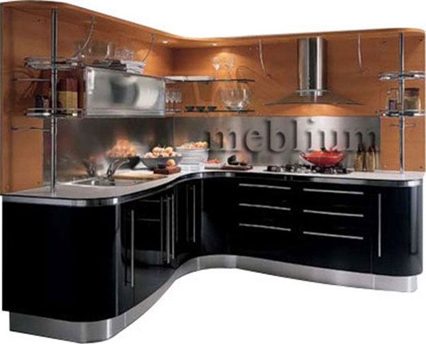 кухня meblium 5-72. Фасад пластик - от 5500 грн. за 1 м.п.