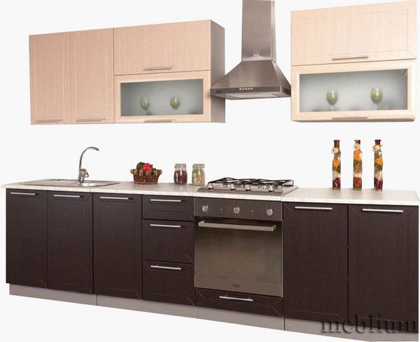 Кухня meblium 14-72. Фасад мдф пленка - от 4000 за 1 м.п.