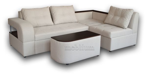 Угловой диван Meblium 191-10 со столиком Флэкс 01
