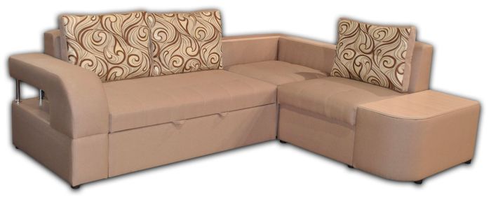 Угловой диван Лас-Вегас-89 Тетра бейдж + Сатен 195 Г-ка