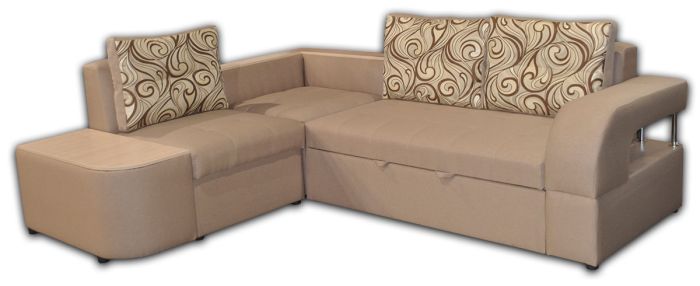 Угловой диван Лас-Вегас-89 Тетра бейдж + Сатен 195