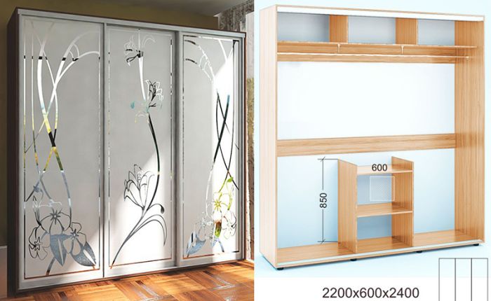 Шкаф-купе Лайт 2200-65