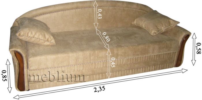 Софа Луиза 2 бизон 16