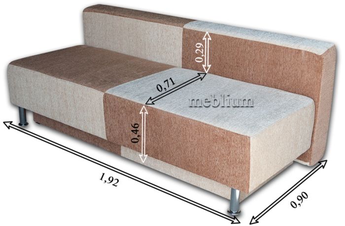 Диван Люкс-2 танго плн беж + танго плн браун.