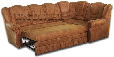 Угловой диван Мадрид-71 Альфа Коричневая