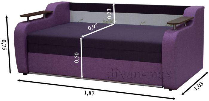 Софа Марсель 160-21 Шотландия Комб Кофе + Шотландия Комб беж