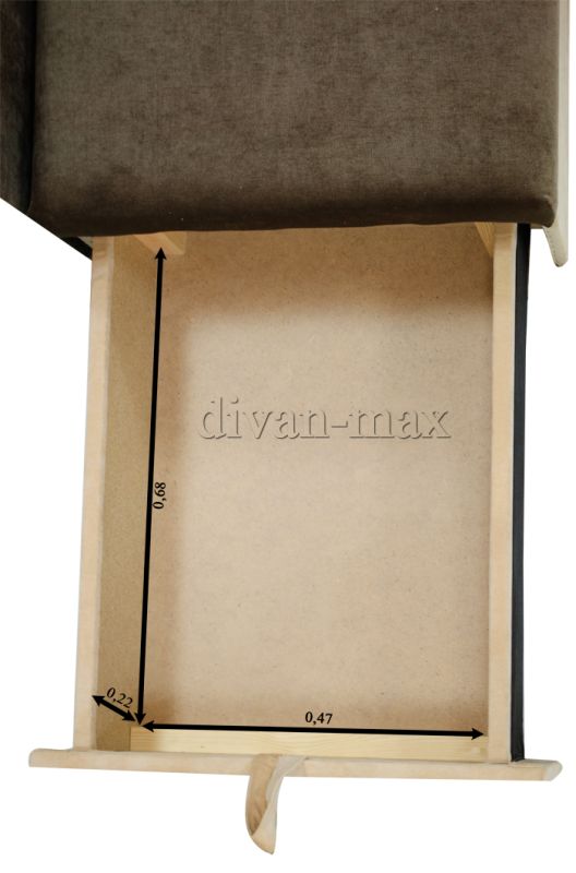 Угловой диван Марта 140-7 лугано браун + лугано беж