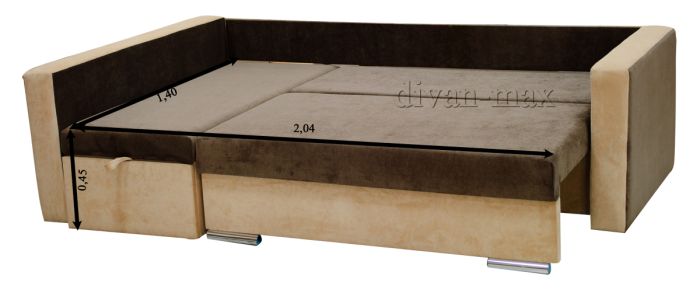 Угловой диван Марта 140-7 ТС 662 + 661