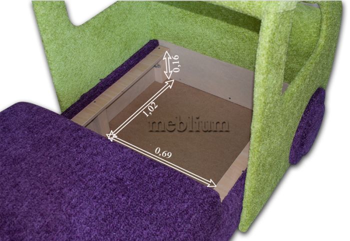 Детский диван Машинка-31 (СНЯТО С ПРОИЗВОДСТВА)