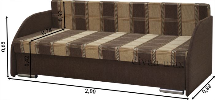 Софа Майя с быльцами-7 Квинс шоколад + Квинс кокоа