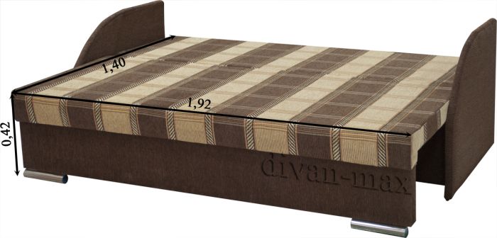 Софа Майя с быльцами-7 Квинс шоколад + Квинс кокоа