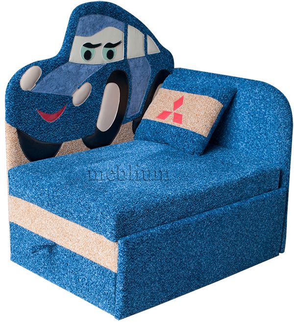 Диван Кровать 1 бока ткань-16 коса коричневая