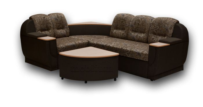 Угловой диван Марта 140-7 Лючия 072 + 072/624