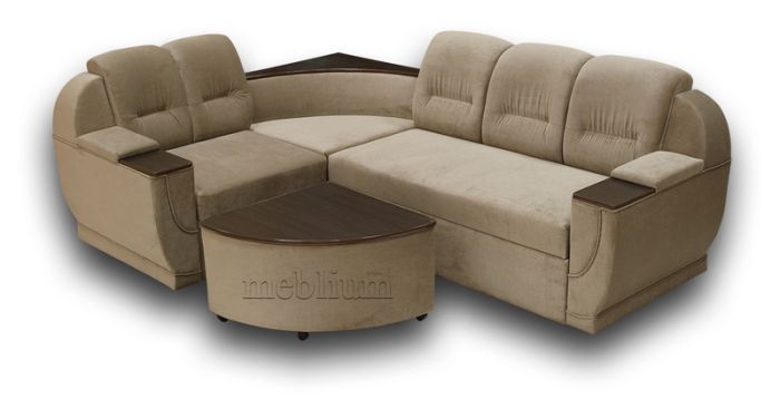 Угловой диван Марта 140-7 Лючия 072 + 072/624
