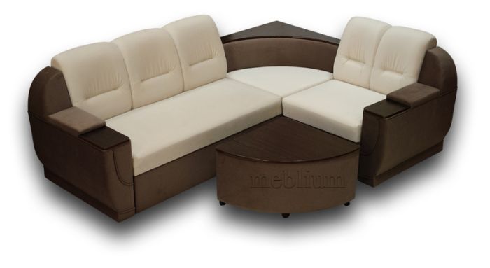 Угловой диван Марта 140-7 Лючия 072 + 072/624