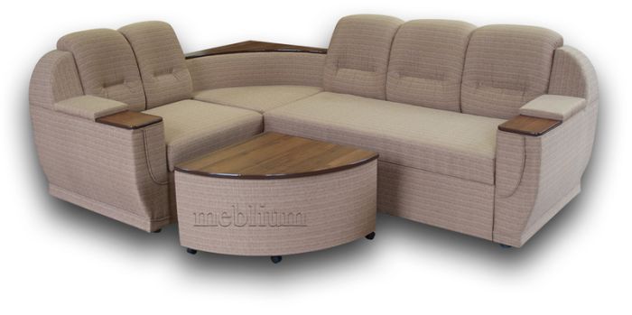 Угловой диван Марта 140-7 Лючия 072 + 072/624