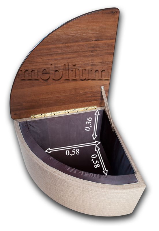 Угловой диван Марта 140-7 Лючия 072 + 072/624