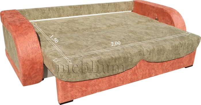 Диван Полина Дуэт-38 Папермон серый