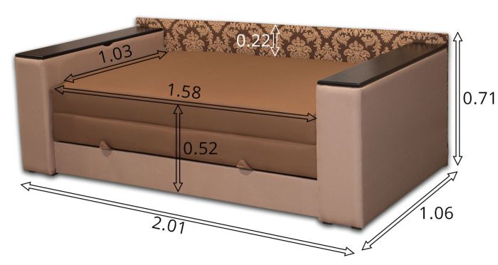 Диван Миллениун -90 Голден беж