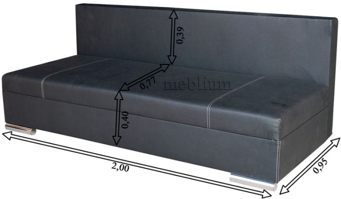 (СНЯТО С ПРОИЗВОДСТВА) Софа Meblium 4-18 Кожзам. Мадрид Каро 121